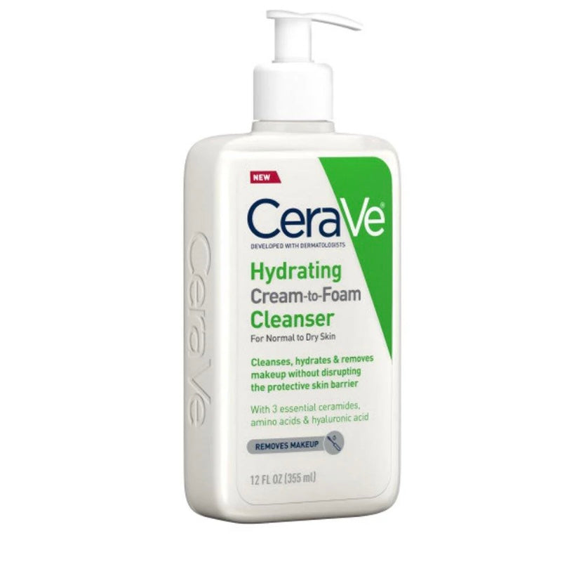 CERAVE Hydrating Cream to Foam Cleanser