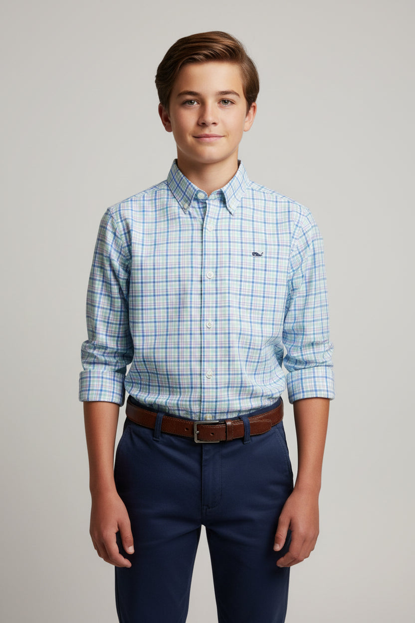 VINEYARD VINES CAMISA MANGA LARGA JUVENIL