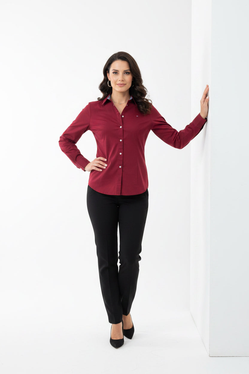 TOMMY HILFIGER CAMISA VESTIR DE MUJER