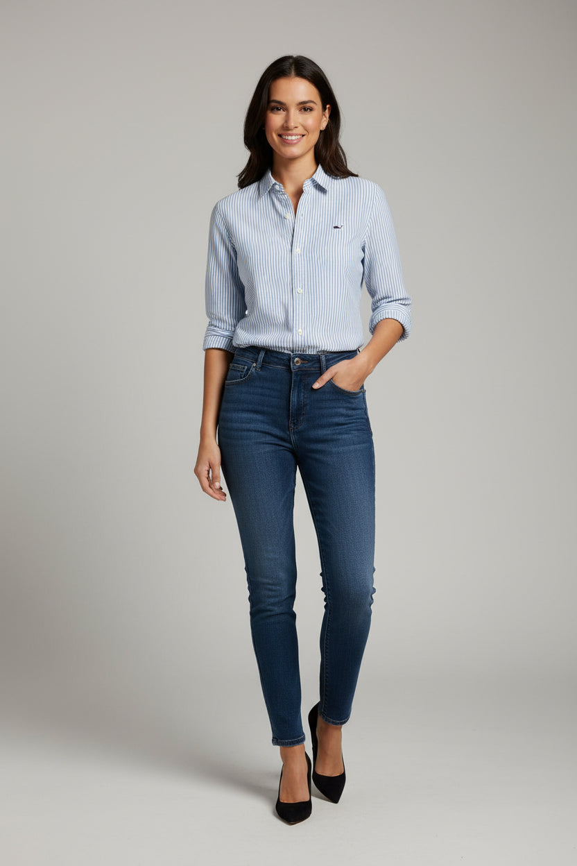 VINEYARD VINES CAMISA VESTIR MANGA LARGA DE MUJER