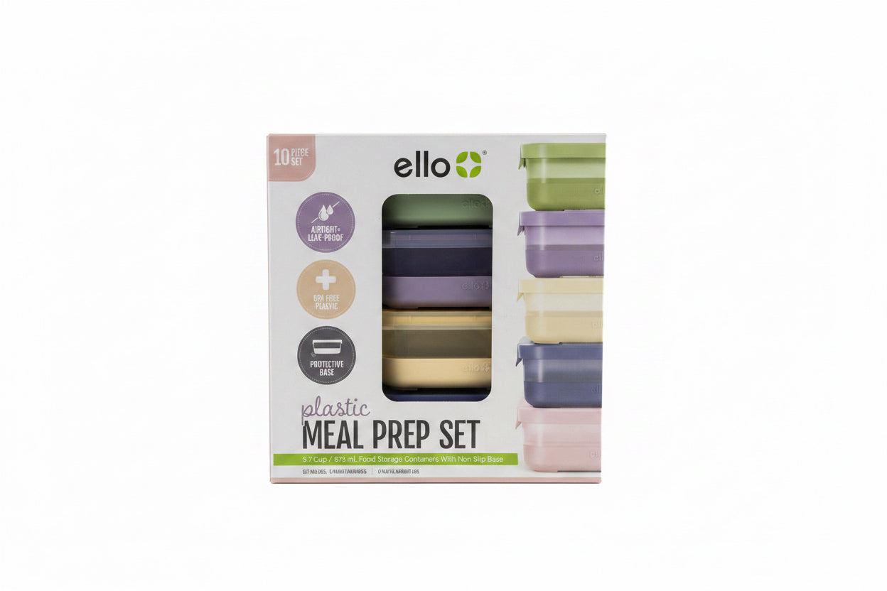 ELLO PLASTIC MEAL PREP SET