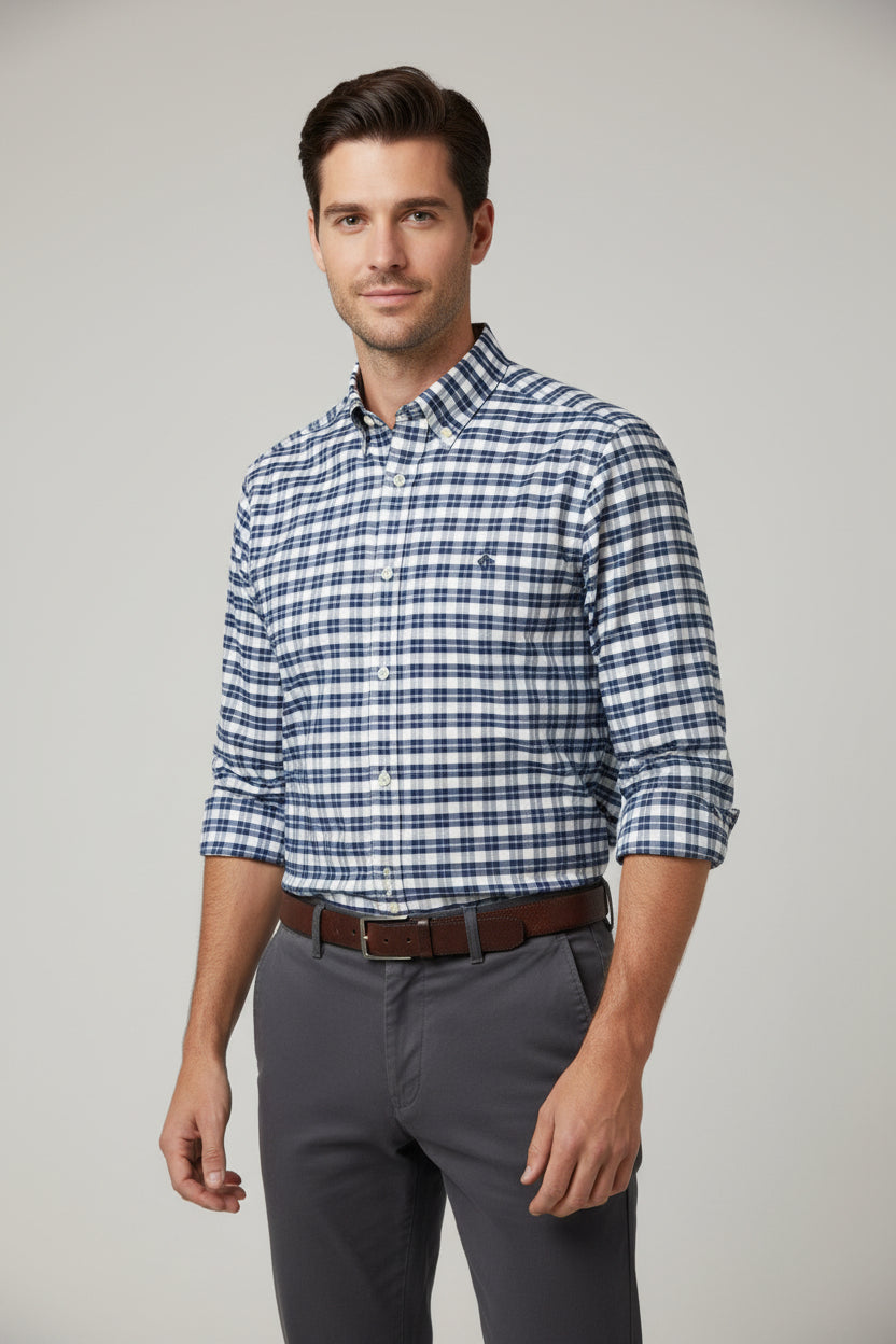 BROOKS BROTHERS CAMISA DE VESTIR MANGA LARGA DE HOMBRE
