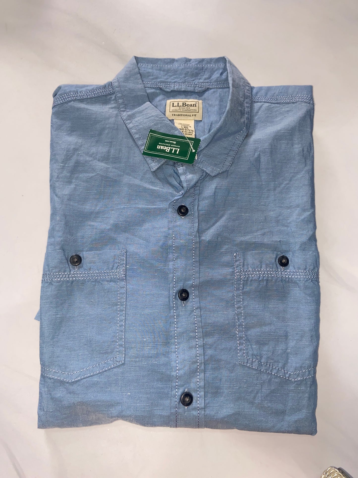 L.L BEAN camisa manga corta hombre