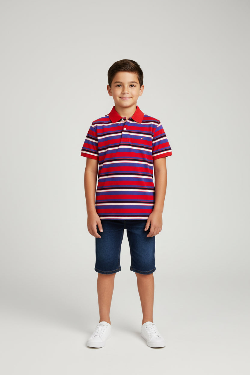 TOMMY HILFIGER CAMISA TIPO POLO DE NIÑO