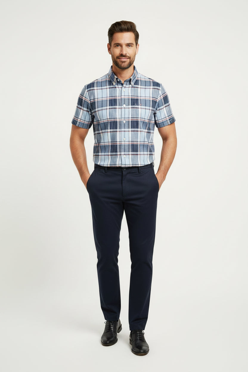 TOMMY HILFIGER CAMISA DE VESTIR MANGA CORTA DE HOMBRE