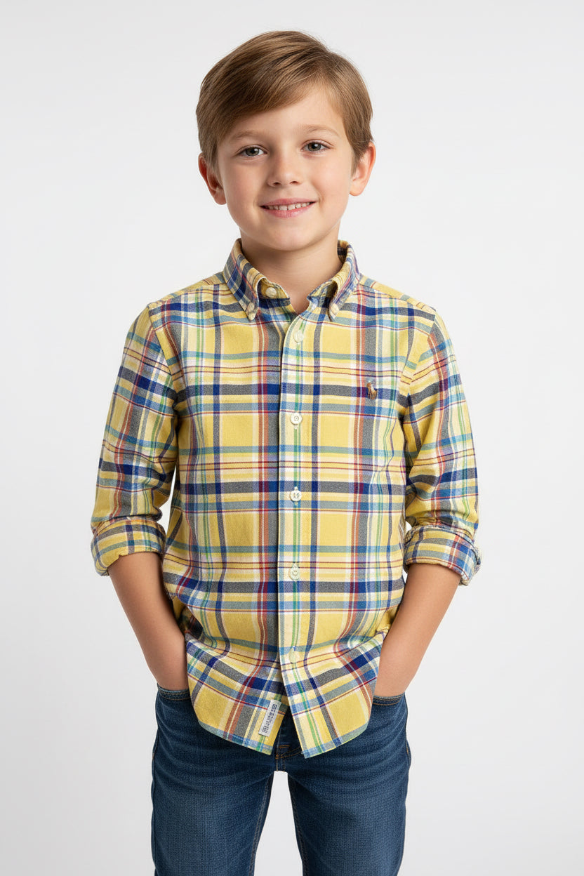 POLO RALPH LAUREN CAMISA VESTIR MANGA LARGA DE NIÑO