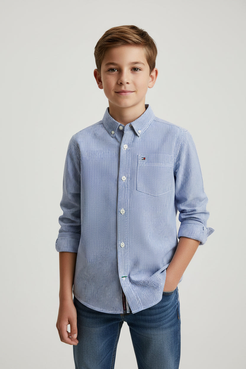 TOMMY HILFIGER CAMISA DE VESTIR MANGA LARGA DE NIÑO