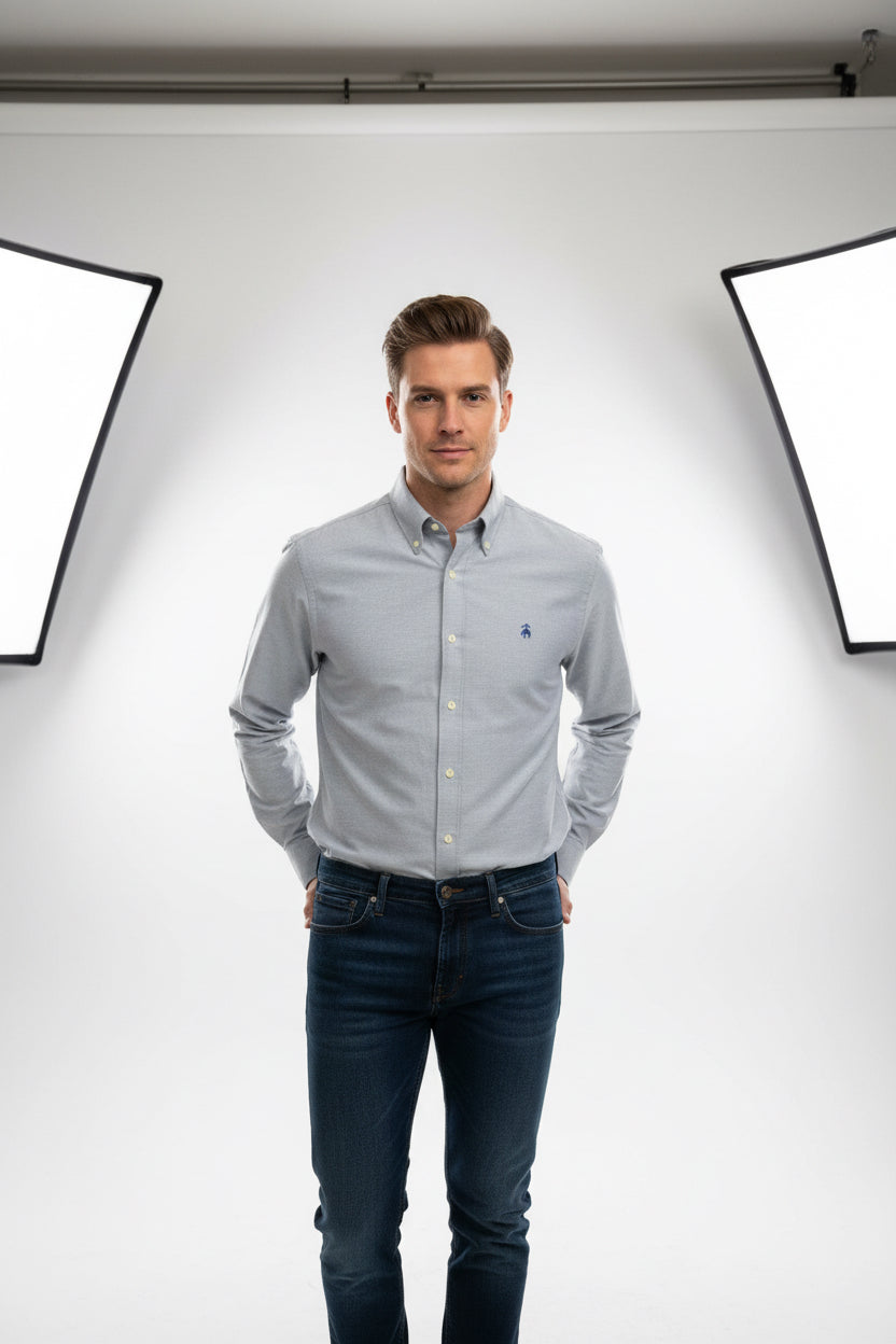 BROOKS BROTHERS CAMISA DE VESTIR MANGA LARGA DE HOMBRE
