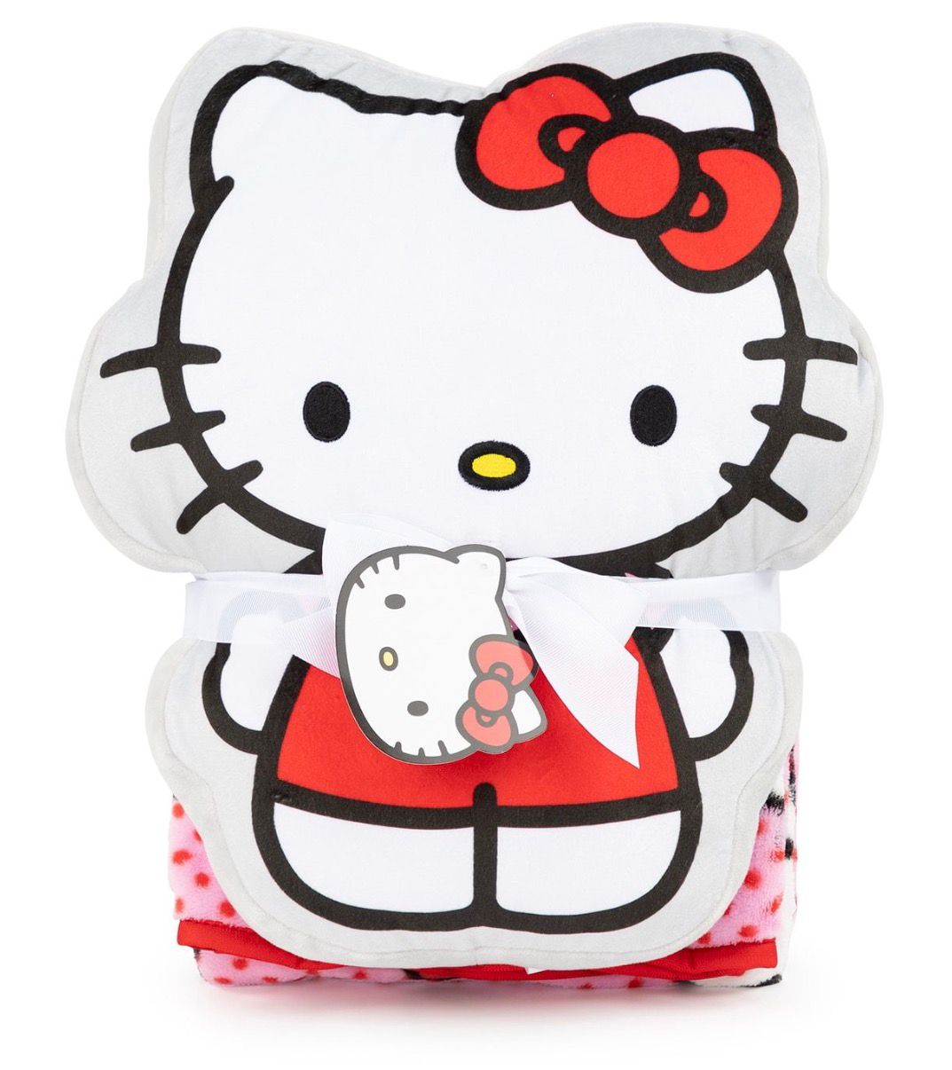 SET HELLO KITTY PILLOW AND TRHOW