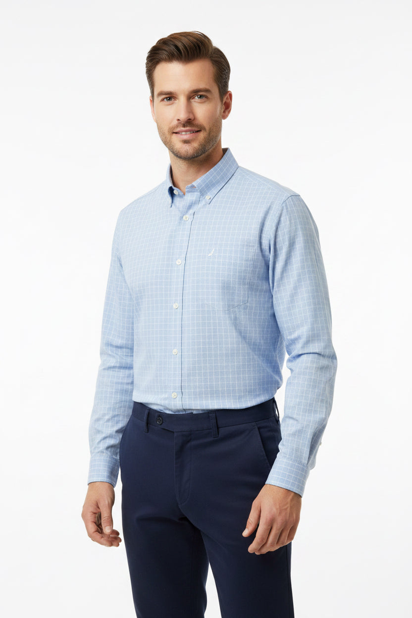 NÁUTICA CAMISA VESTIR MANGA LARGA