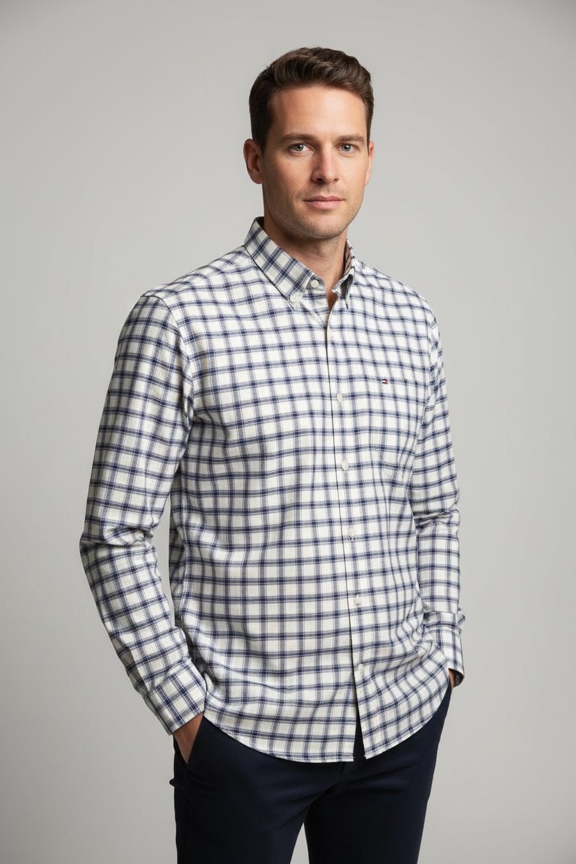 TOMMY HILFIGER CAMISA VESTIR. ANGA LARGA DE HOMBRE