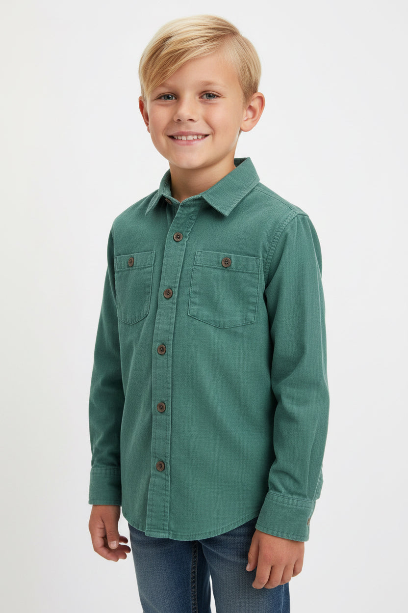 CAT & JACK CAMISA VESTIR MANGA LARGA DE NIÑO