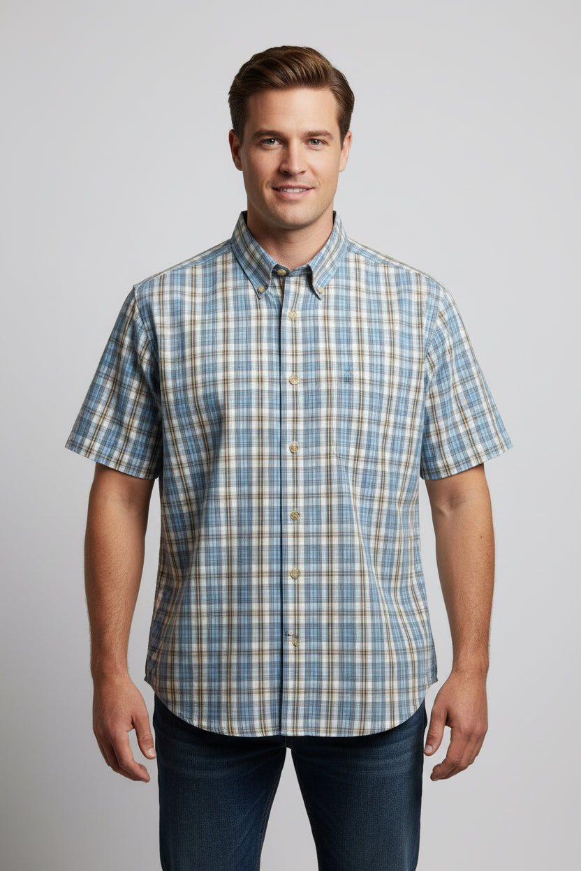 BASS CAMISA DE VESTIR MANGA CORTA DE HOMBRE