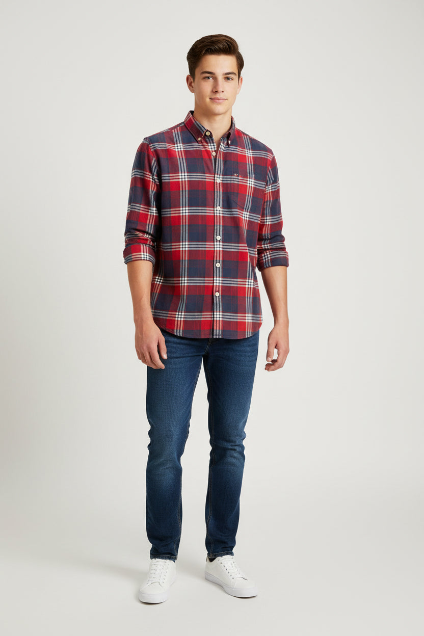 TOMMY HILFIGER CAMISA DE VESTIR MANGA LARGA JUVENIL