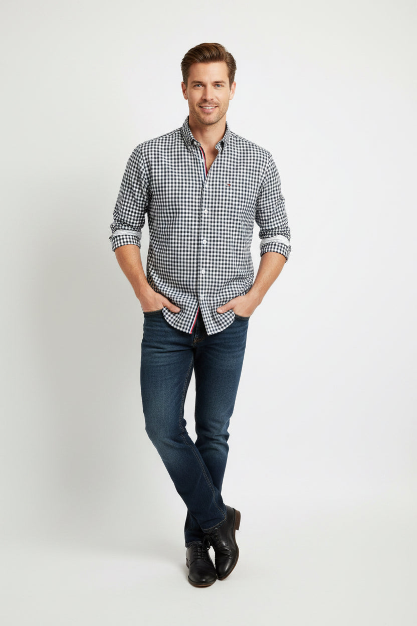 TOMMY HILFIGER VESTIR MANGA LARGA HOMBRE