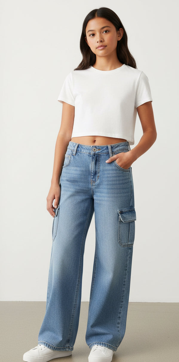 OLD NAVI BAGGY WIDE LEG