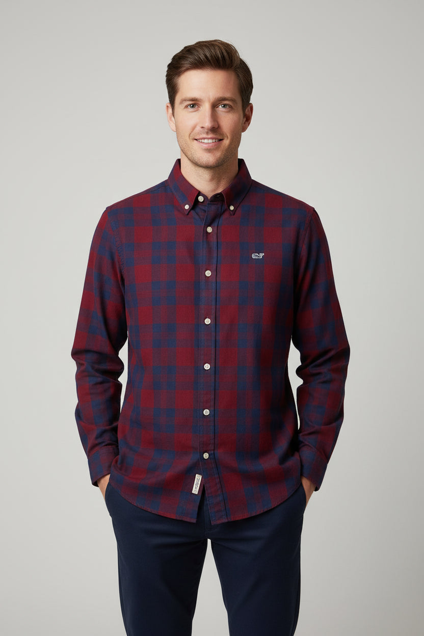 VINEYARD VINES CAMISA DE VESTIR DE HOMBRE MANGA LARGA