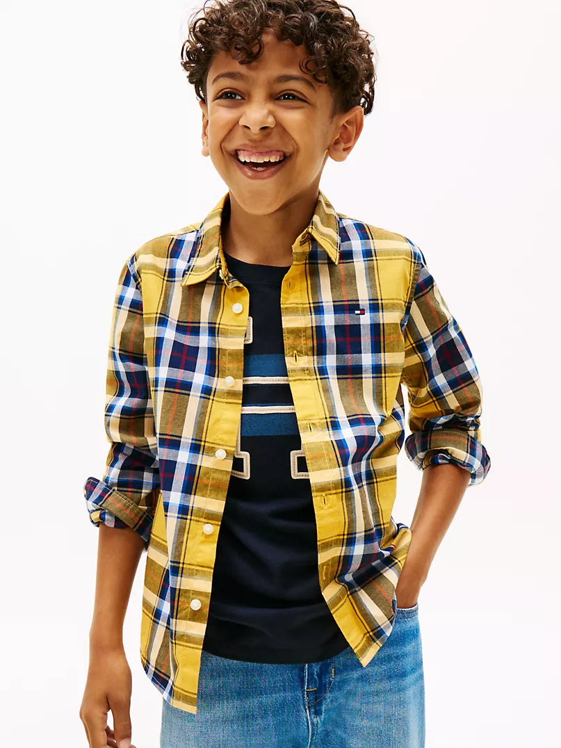 TOMMY HILFIGER CAMISA DE VESTIR MANGA LARGA DE NIÑO