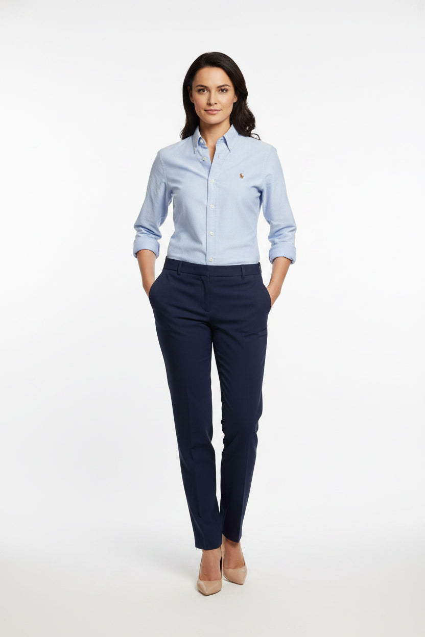 CAMISA POLO MANGA LARGA DE MUJER