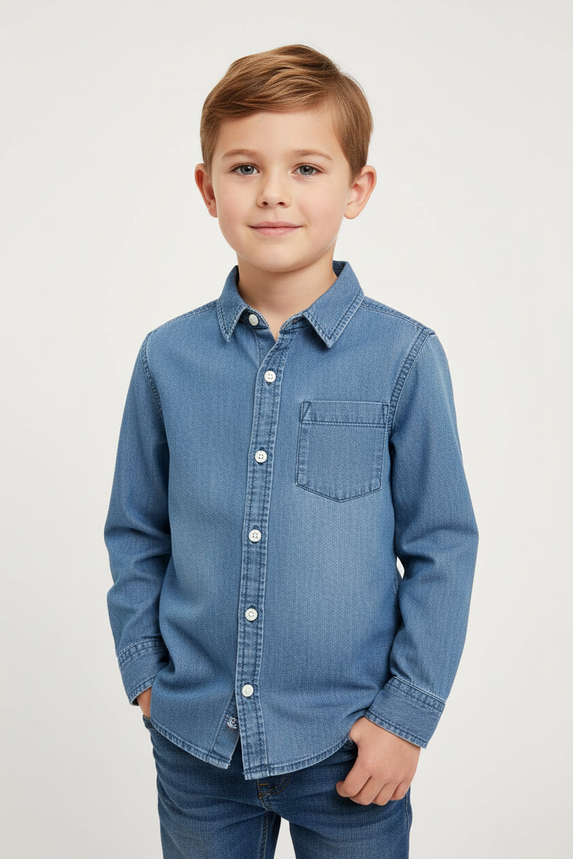 TOMMY HILFIGER CAMISA VESTIR MANGA LARGA DE NIÑO