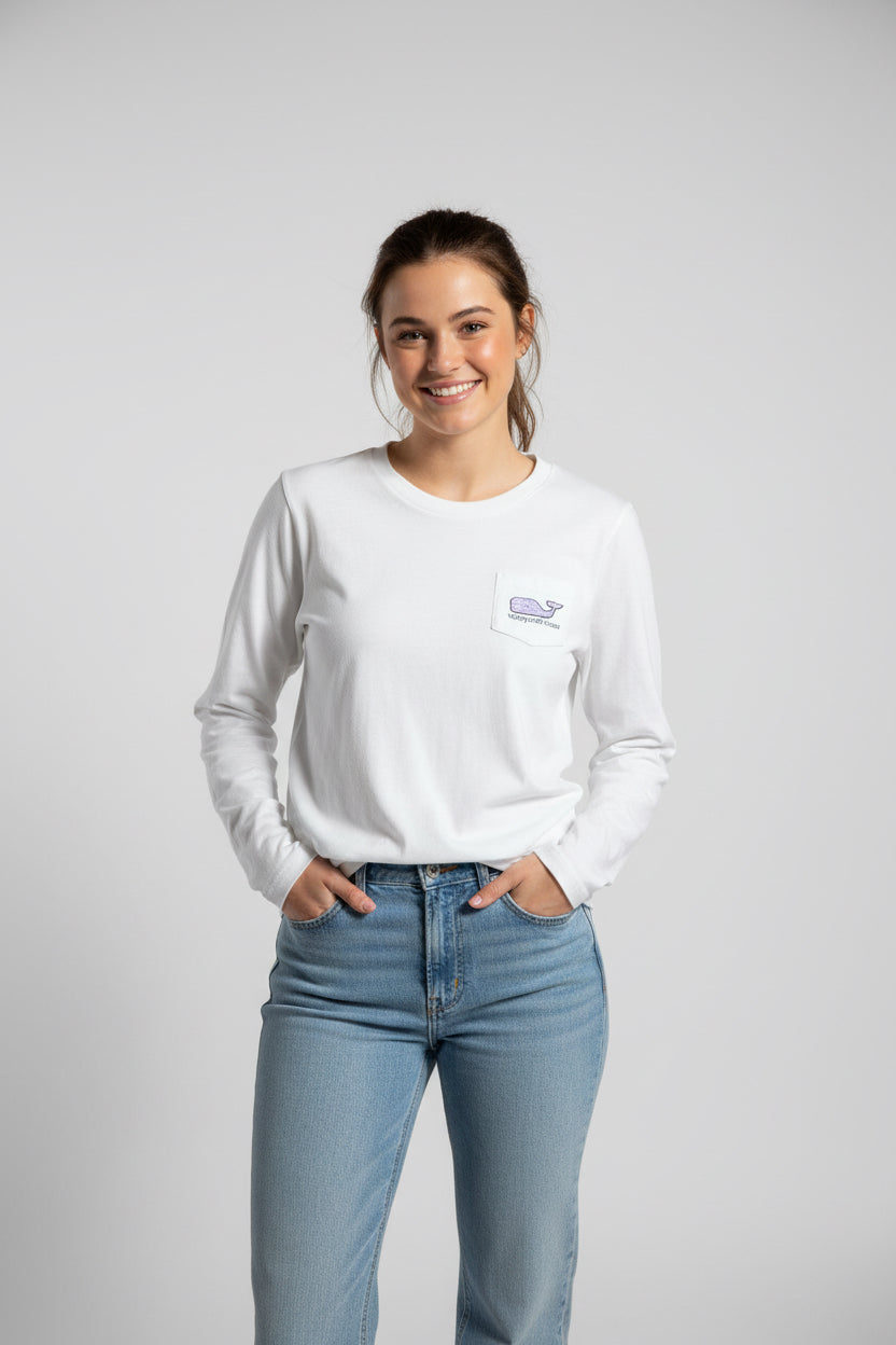 VINEYARD VINES CAMISA MANGA LARGA DE MUJER