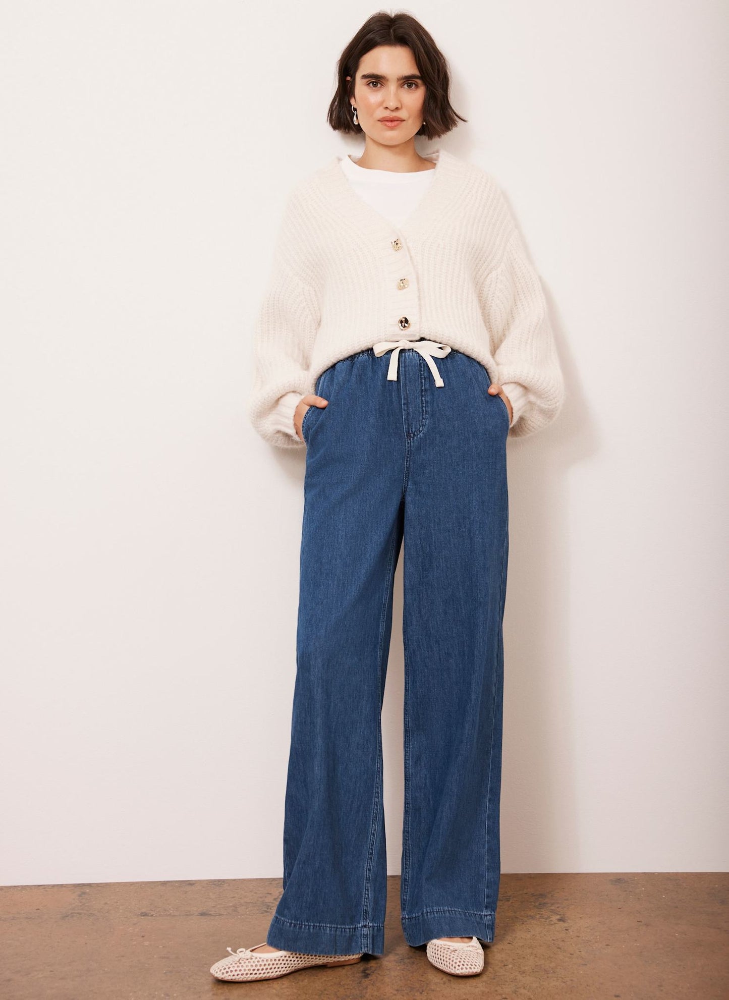 JEANS VELVET HEART DENIM