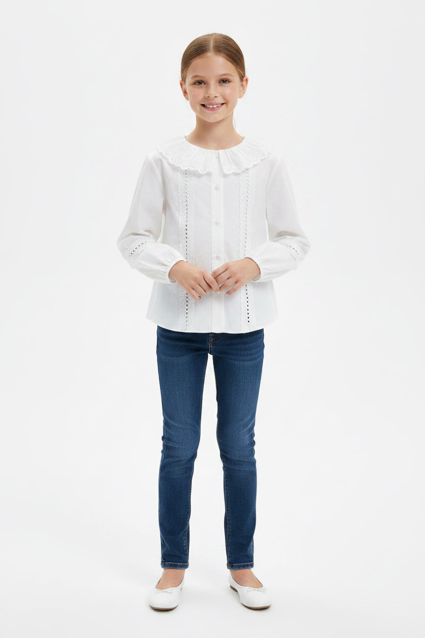 ZARA CAMISA MANGA LARGA DE NIÑA