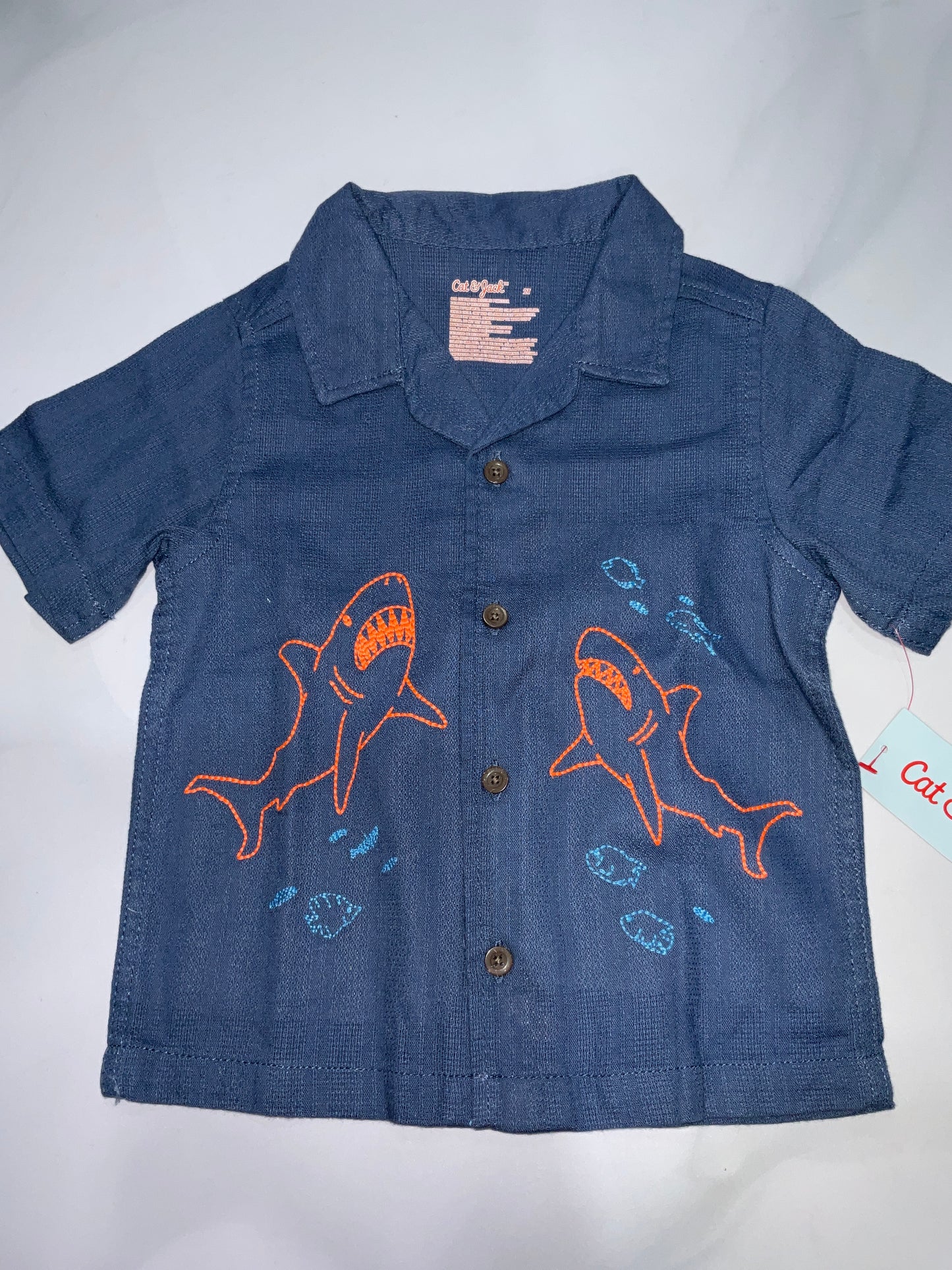 CAT & JACK CAMISA DE VESTIR MANGA CORTA DE NIÑ0