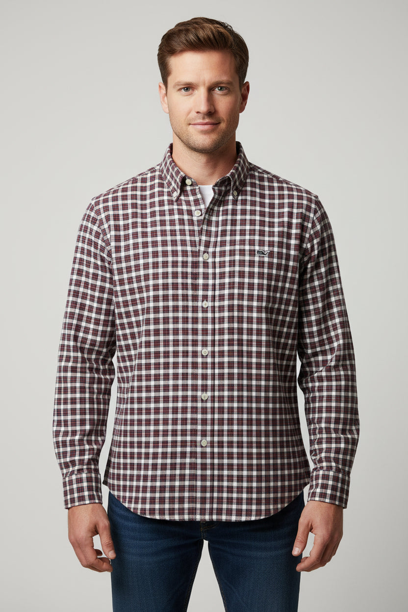 VINEYARD VINES CAMISA DE VESTIR DE HOMBRE MANGA LARGA