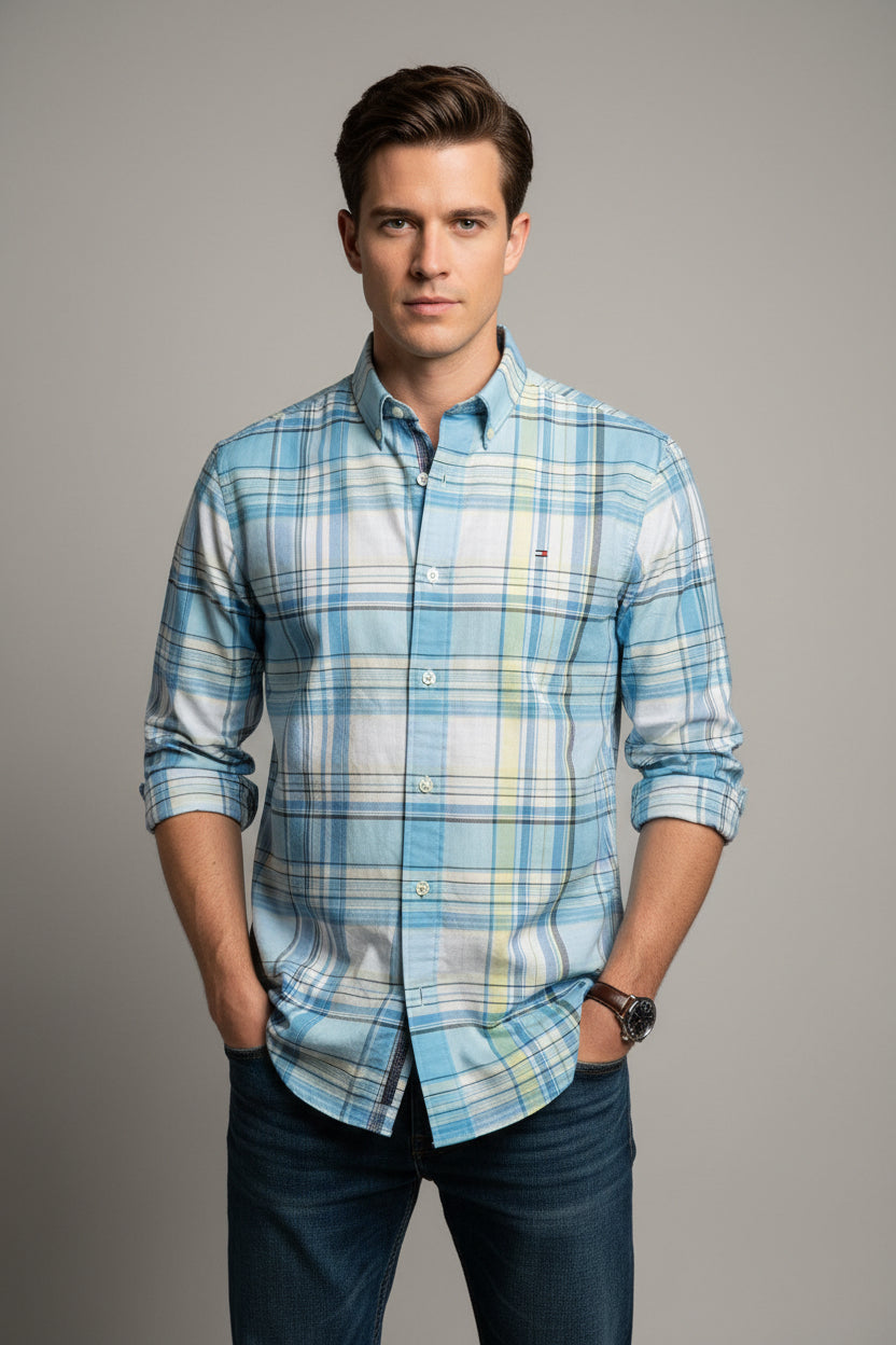 TOMMY HILFIGER CAMISA DE VESTIR MANGA LARGA DE HOMBRE