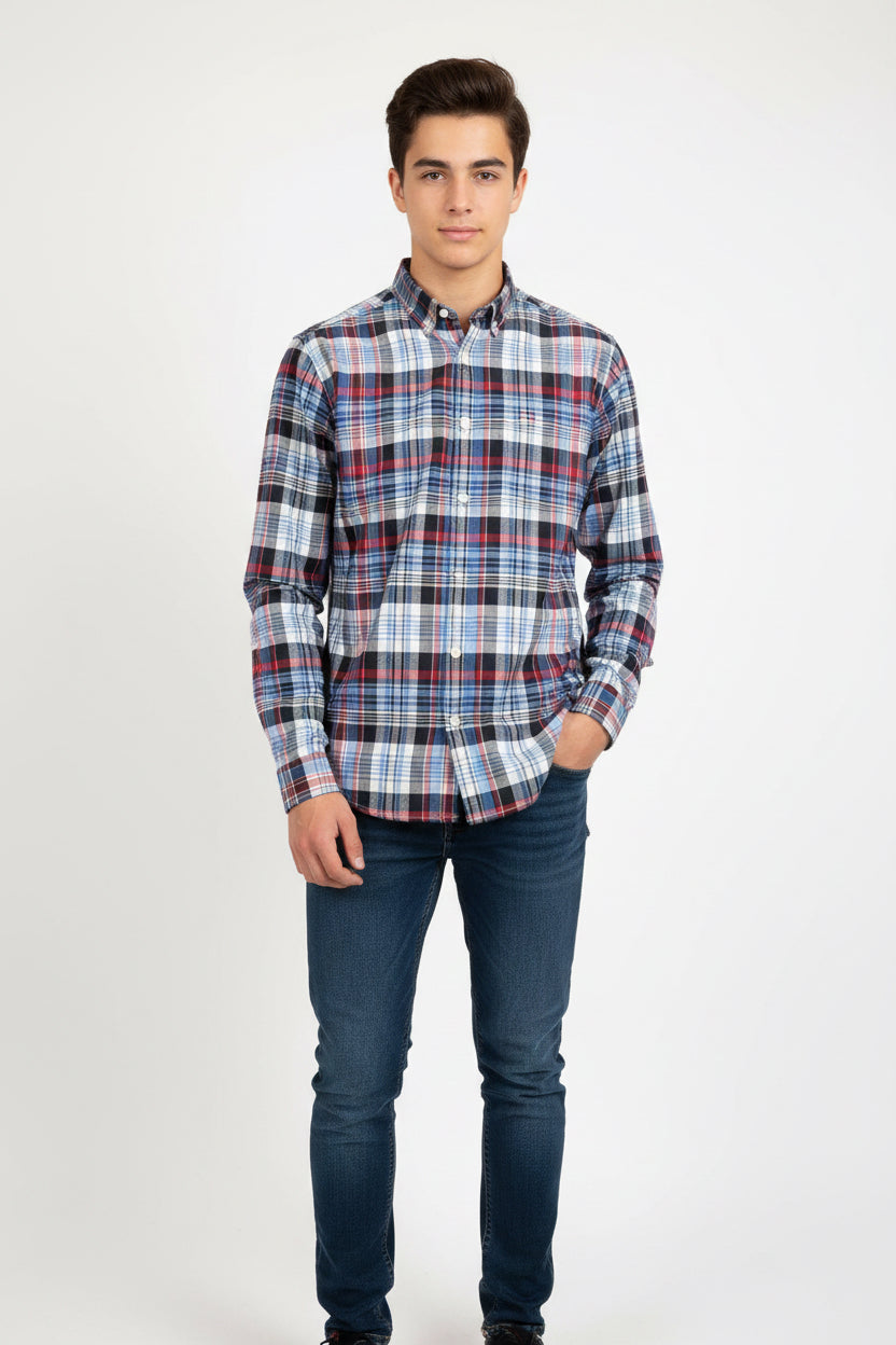 TOMMY HILFIGER CAMISA DE VESTIR MANGA LARGA JUVENIL