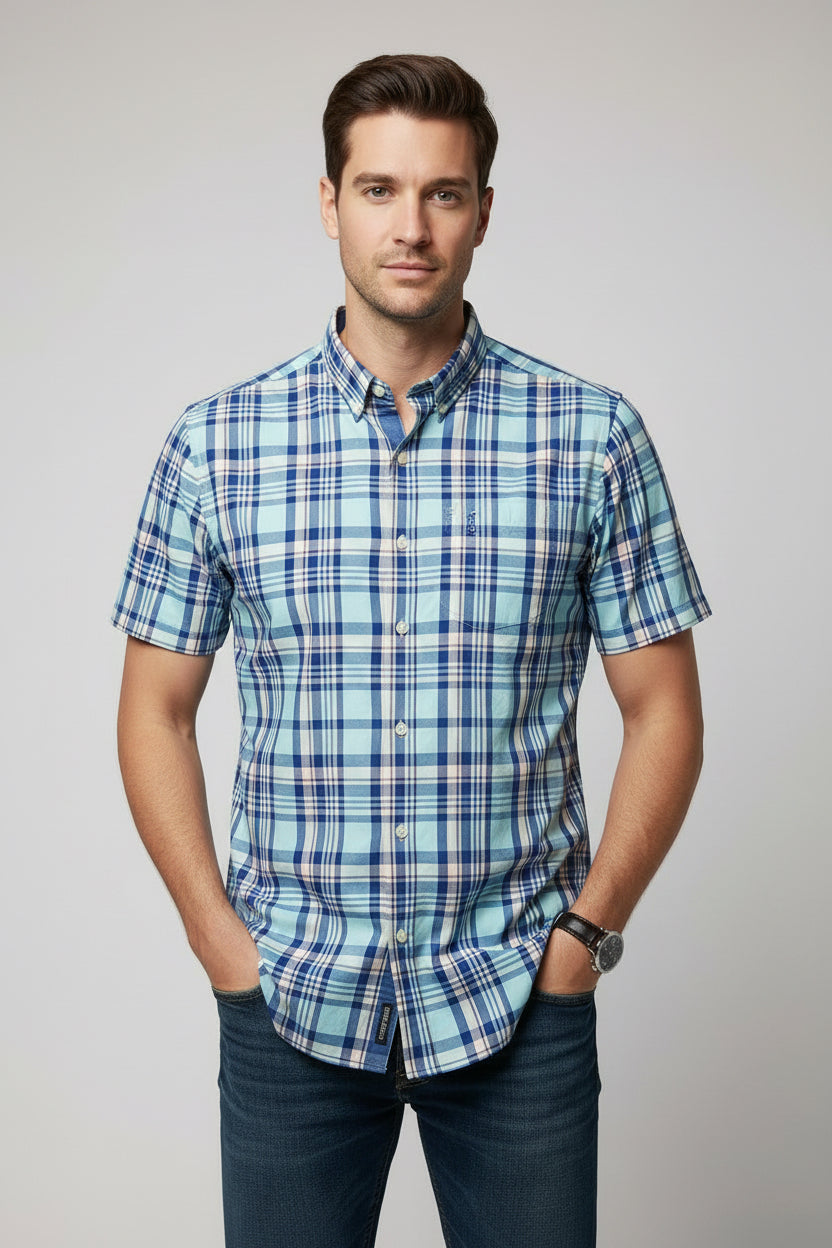 IZOD VESTIR MANGA CORTA HOMBRE