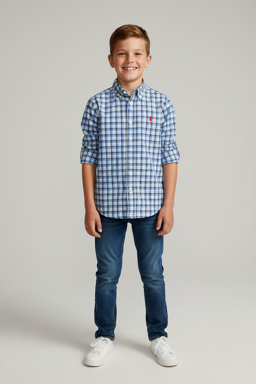 POLO RALPH LAUREN CAMISA VESTIR MANGA LARGA DE NIÑO