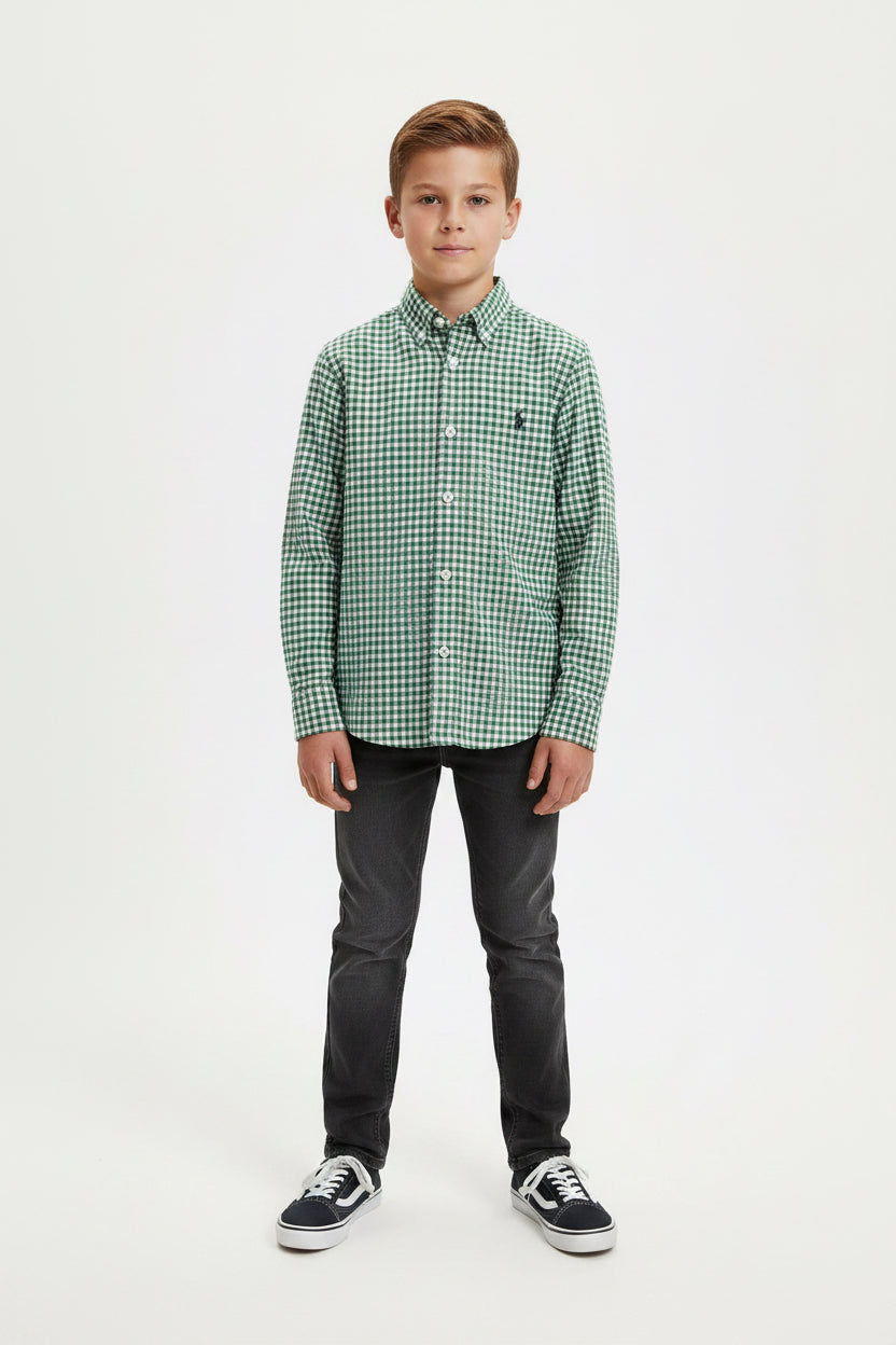 POLO RALPH LAUREN CAMISA VESTIR MANGA LARGA DE NIÑO