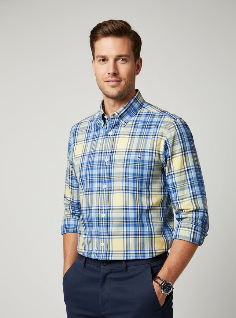 TOMMY HILFIGER VESTIR MANGA LARGA HOMBRE
