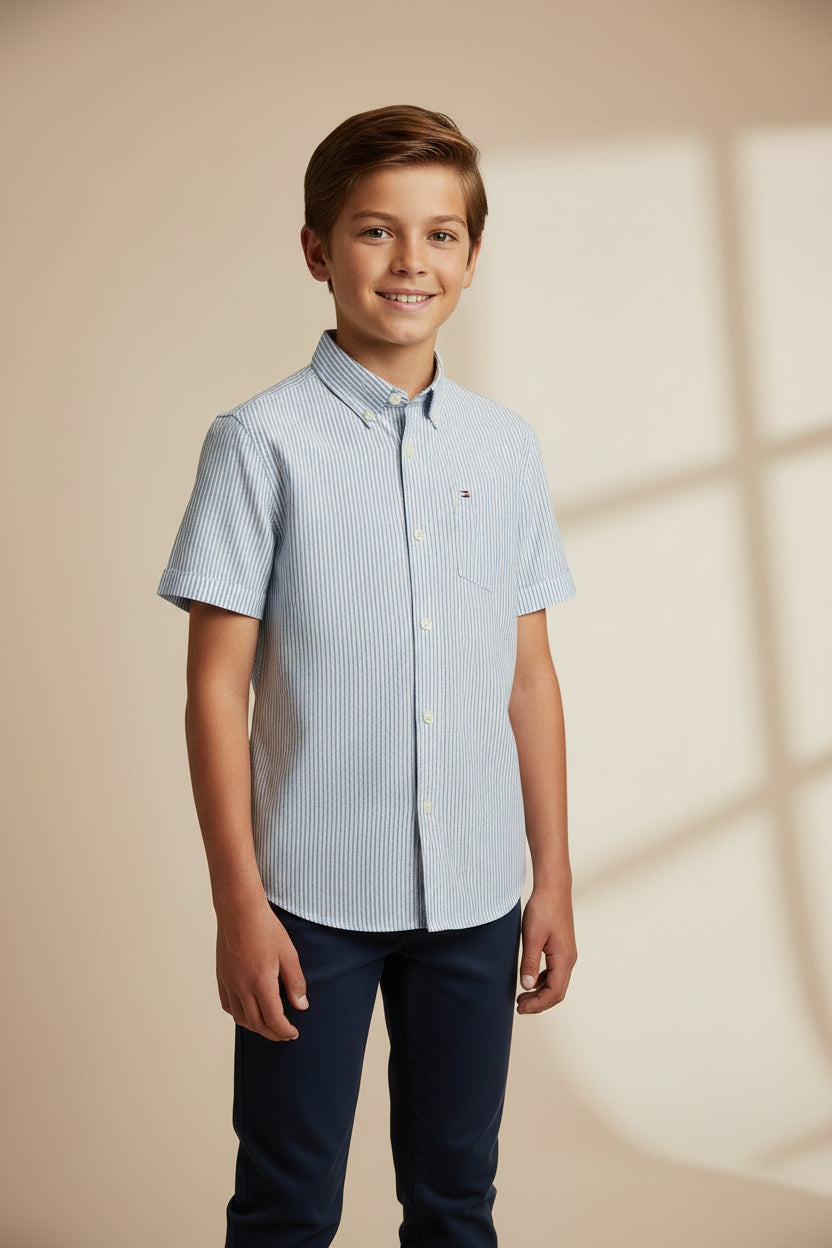 TOMMY HILFIGER VESTIR MANGA CORTA JUVENIL