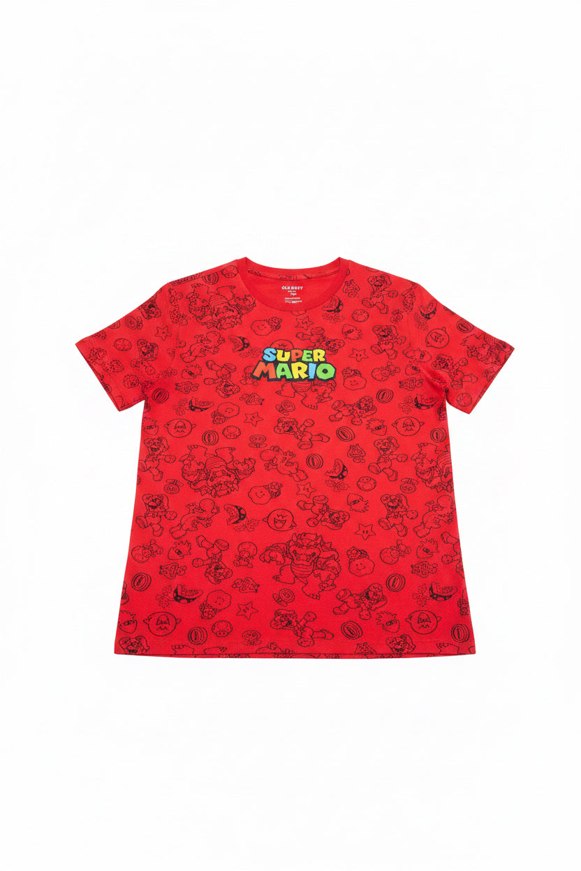 OLD NAVY SÚPER MARIO CAMISETA JUGENIL