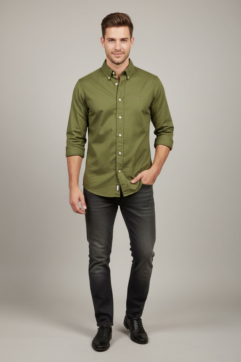 TOMMY HILFIGER CAMISA VESTIR MANGA LARGA DE HOMBRE