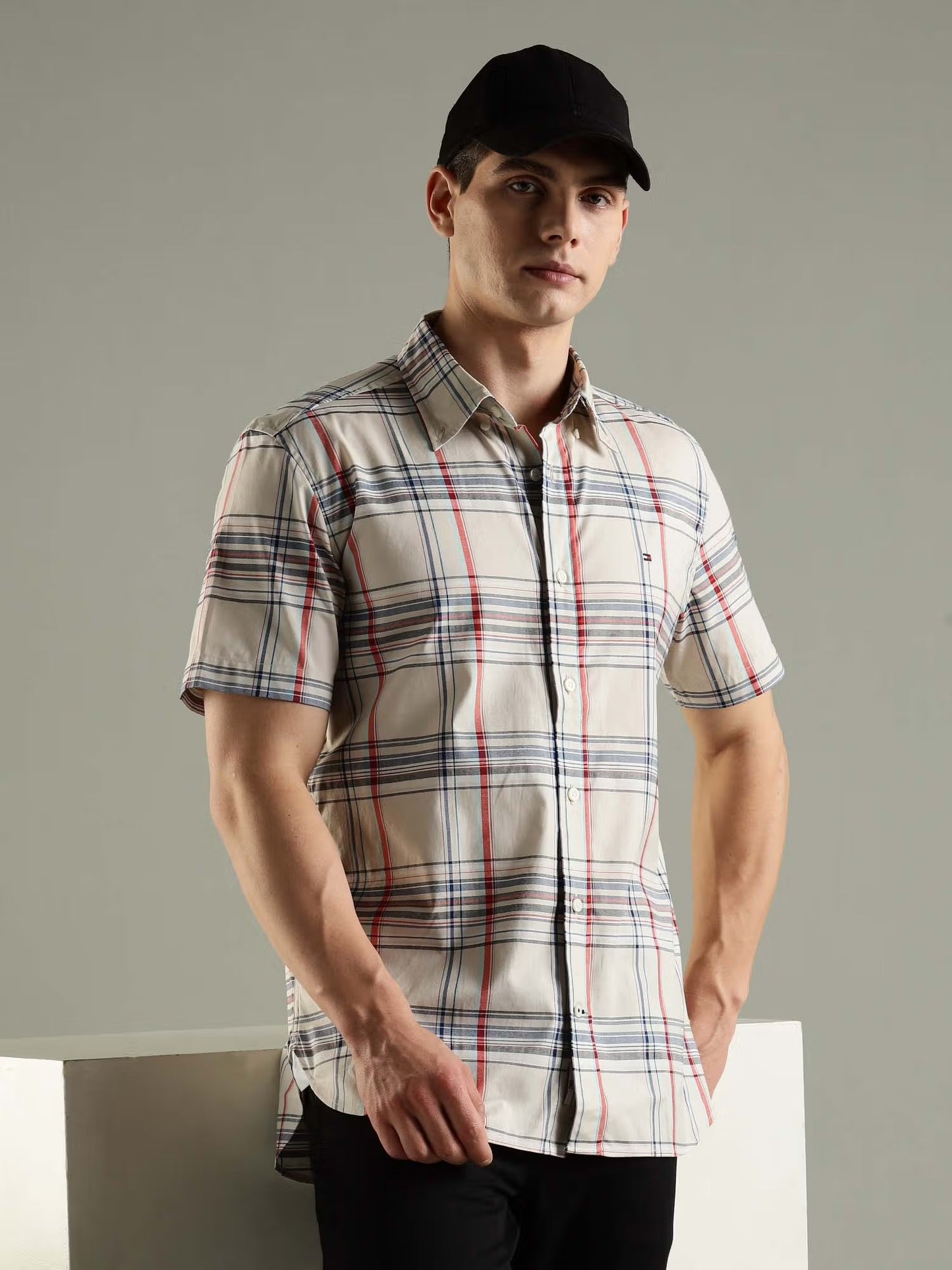 TOMMY HILFIGER VESTIR MANGA CORTA HOMBRE
