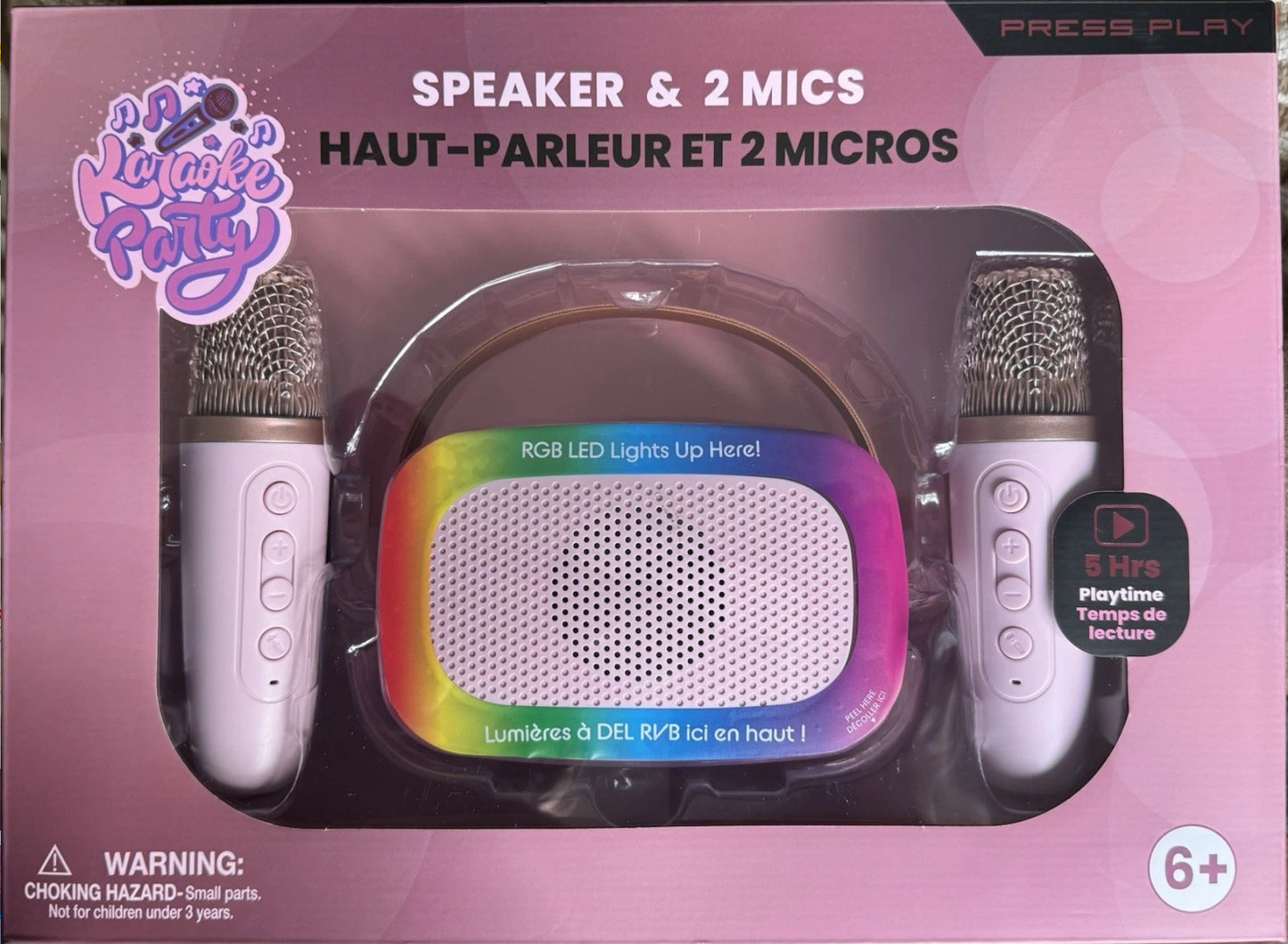 WIRELESS LED SPEAKER & MICS