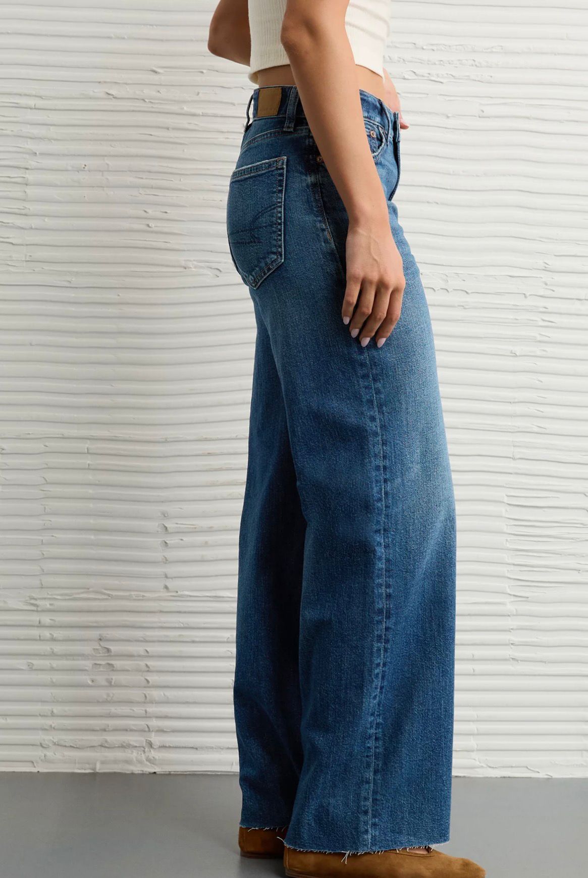 AMÉRICA EAGLE SÚPER HIGH RISE BAGGY WIDE LEG