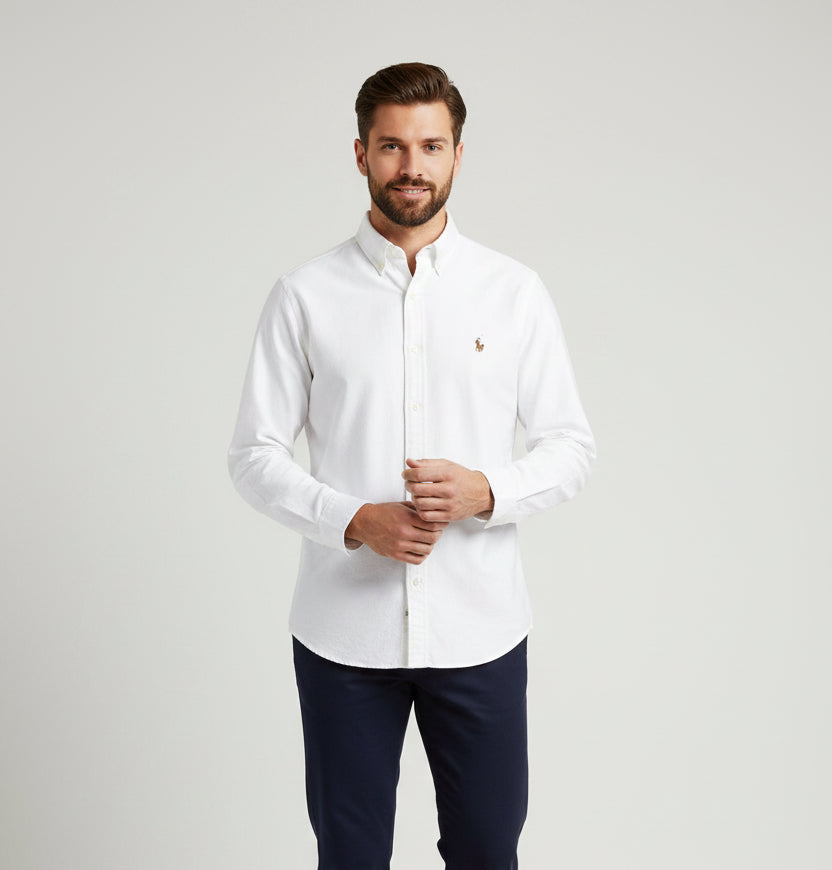 POLO RALP LAUREN VESTIR MANGA LARGA HOMBRE