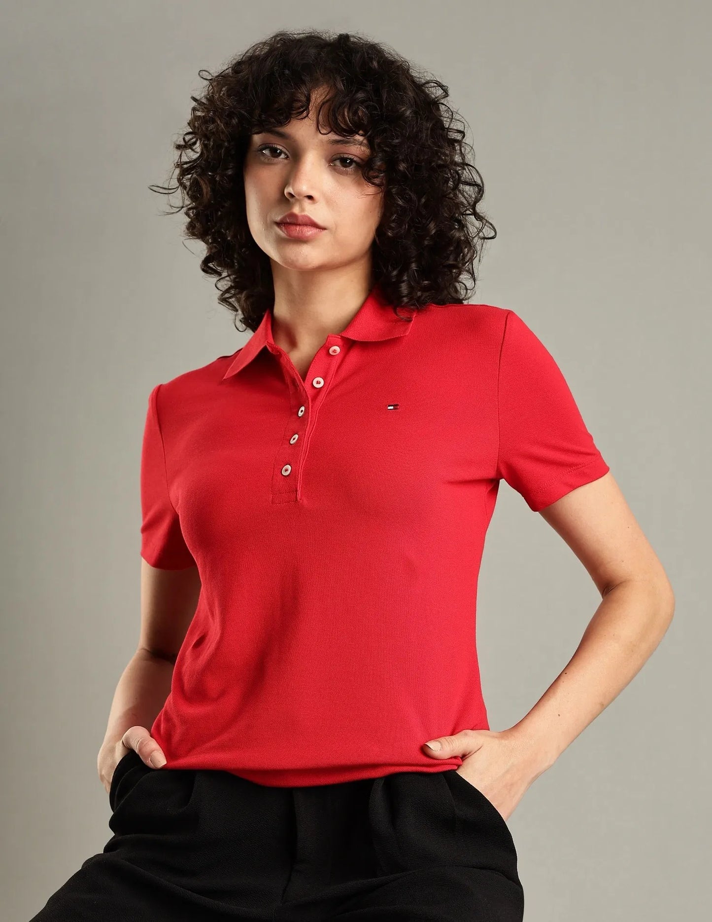 TOMMY HILFIGER CAMISA TIPO POLO MUJER