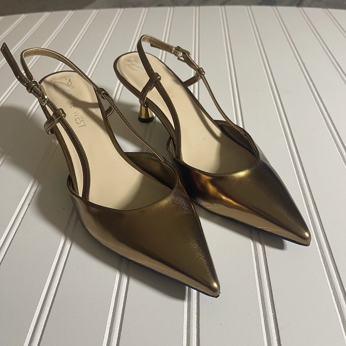 NINE WEST SAPATO TACON FINO