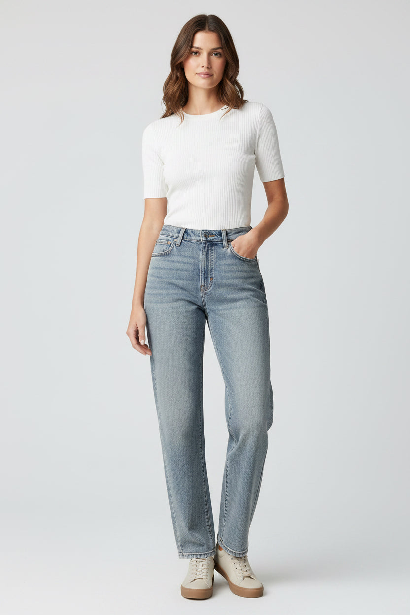 AMERICAN EAGLE BARREL JEANS DE MUJER
