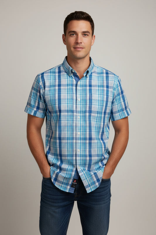 CHAPS VESTIR MANGA CORTA HOMBRE