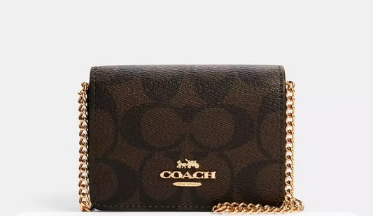 COACH MINI WALLET CAFE