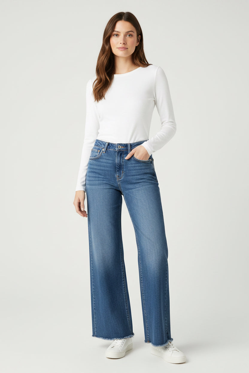 AMERICAN EAGLE SUPER HIGH RISE BAGGY WIDE LEG 00
