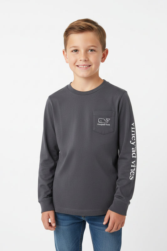 VINEYARD VINES CAMISA MANGA LARGA DE NIÑO
