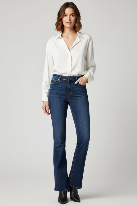 AMERICAN EAGLE SUPER HIGH RISE FLARE JEANS DE MUJER